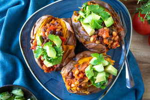 Potato Jackets with Loaded Beans